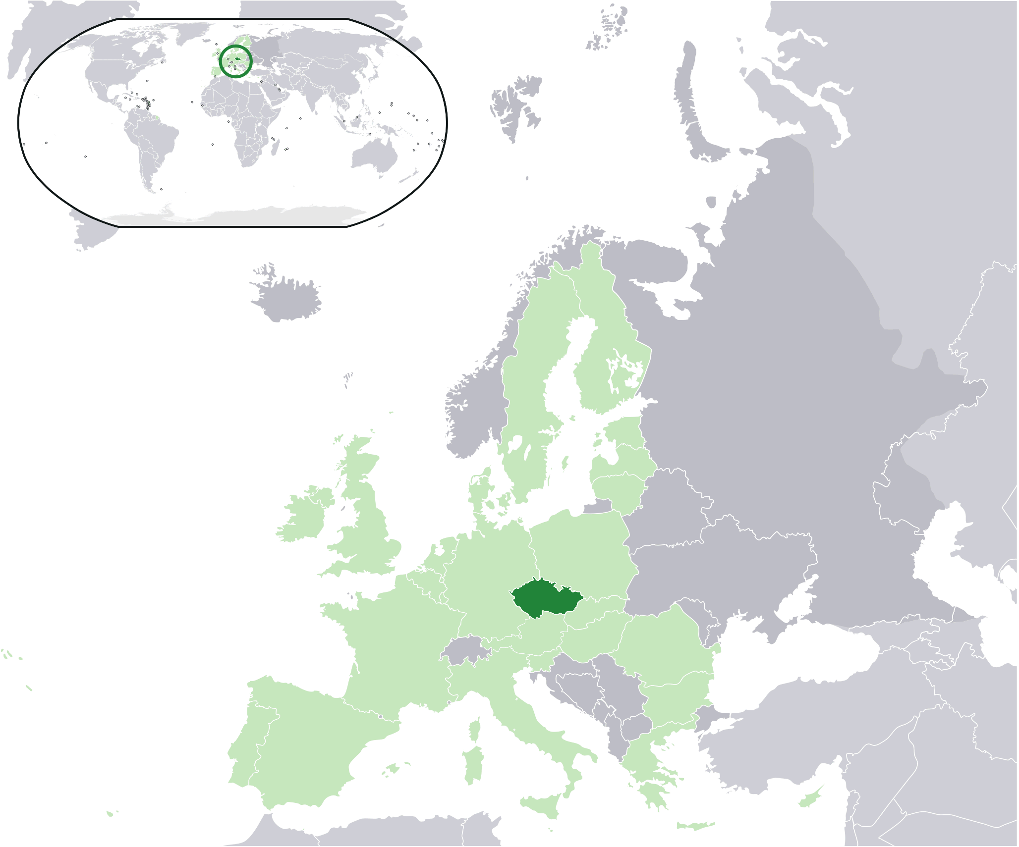 Csehország Európában